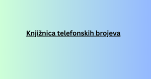 Knjižnica telefonskih brojeva