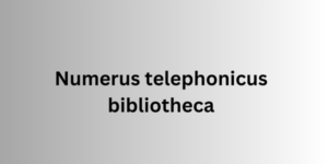 numerus telephonicus bibliotheca