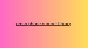 oman phone number library