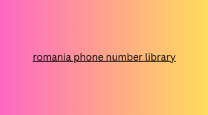 romania phone number library