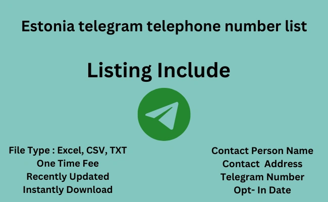 Estonia telegram telephone number list