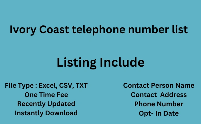 Ivory Coast telephone number list