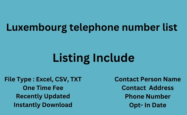 Luxembourg telephone number list