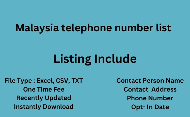 Malaysia telephone number list