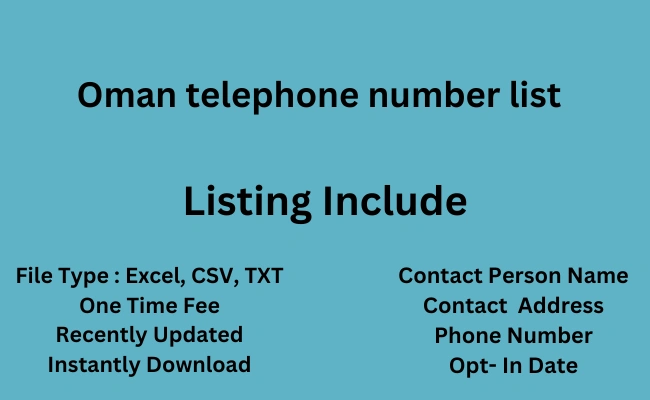 Oman telephone number list