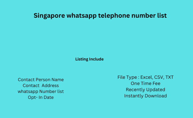 Singapore whatsapp telephone number list
