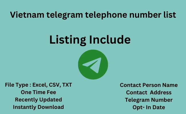 Vietnam telegram telephone number list